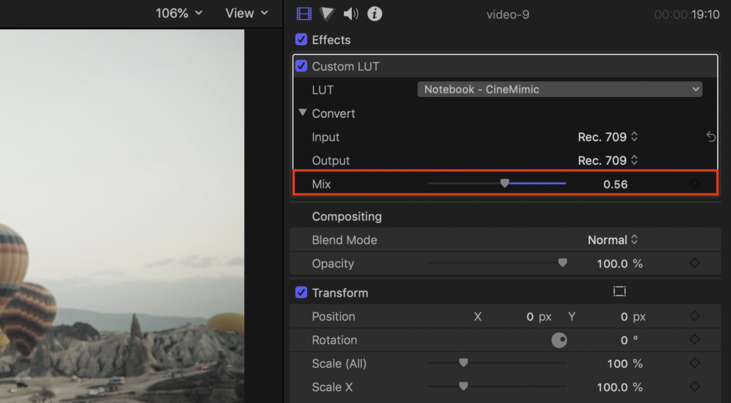 how to use custom LUTs