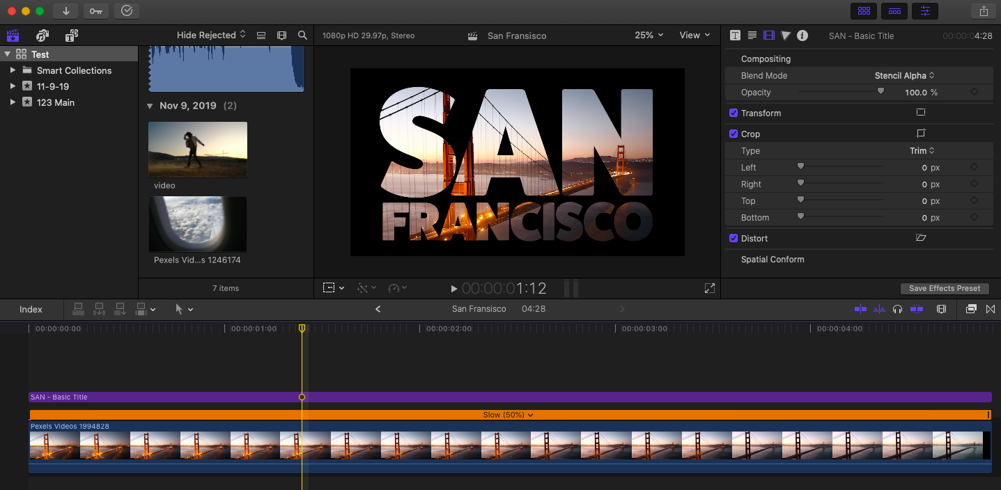 How to "Knock Out" Text in Final Cut Pro X - LUTs Lounge